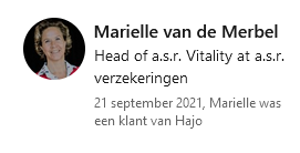 a.s.r. Viality Marielle Merbel
